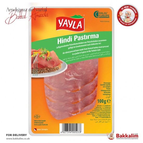Yayla 100 G Turkey Air Dried - 4027394005233 - Turkish Online Market Europa