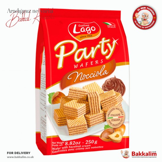 Lago 250 G Party Wafer With Hazelnut Cream - 8004800002426 - Turkish Online Market Europa