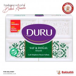 Duru 4 adet Saf ve Doğal Klasik 600 Gr Beyaz Sabun