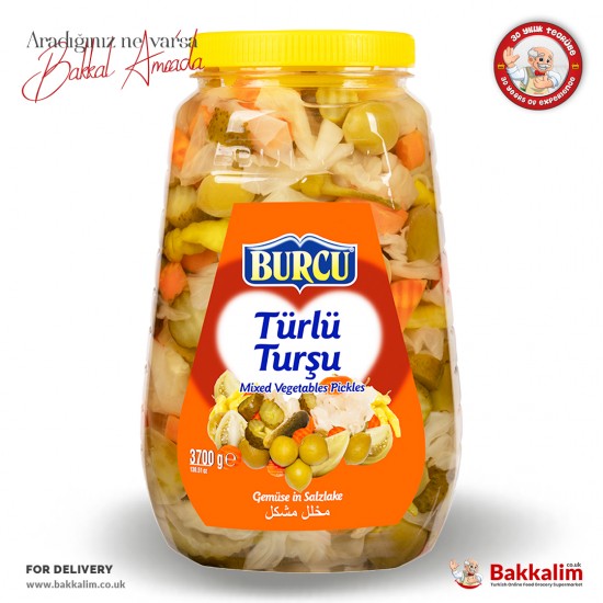 Burcu 3700 G Mixed Vegetables Pickles - 8691573086540 - Turkish Online Market Europa
