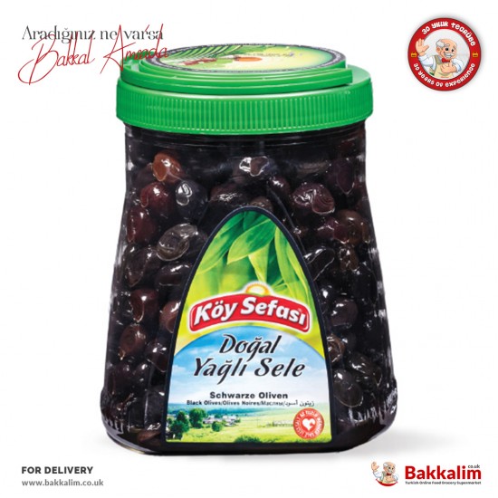 Koy Sefasi 700 G Natural Black Olives with Oil - 86965910674402 - Turkish Online Market Europa