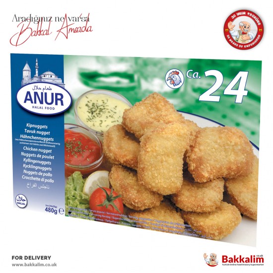 Anur 480 G Chicken Nugget Pack in 24 Pcs - 8716221000102 - Turkish Online Market Europa